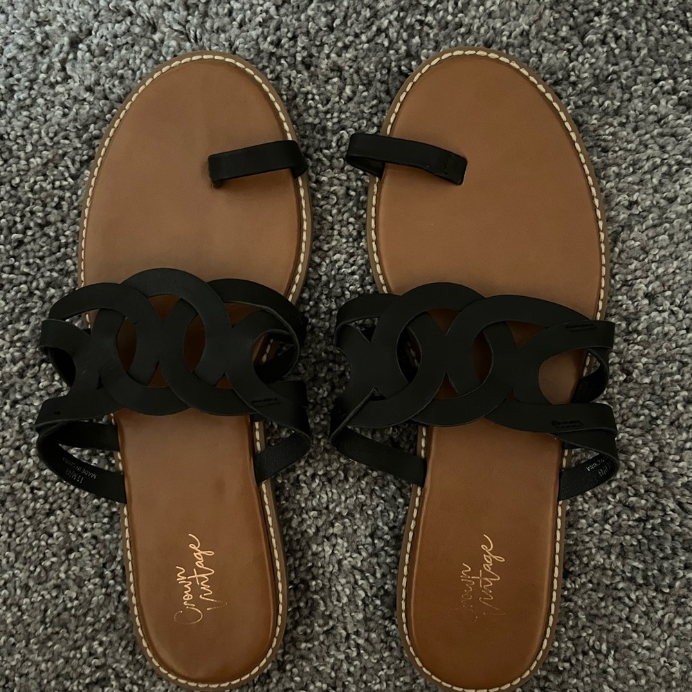 Black sandals